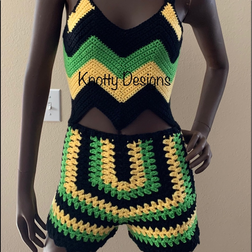 Chevron Top and Striped Shorts